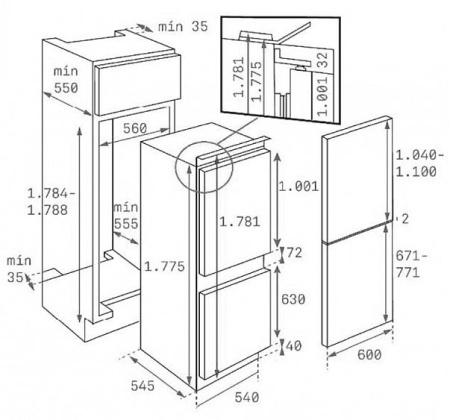 Холодильник TEKA CI3 320 (RU) (40633705) купить с доставкой по Москве и Московской области в интернет-магазине АваТехно