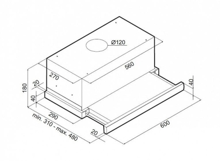 Вытяжка MAUNFELD VS Slide 60 черный купить с доставкой по Москве и Московской области в интернет-магазине АваТехно