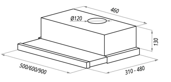 Встраиваемая вытяжка MAUNFELD vsh 60 inox Встраиваемая вытяжка MAUNFELD vsh 60 inox купить с доставкой по Москве и Московской области в интернет-магазине АваТехно