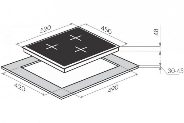 Поверхность MAUNFELD MVI45.3HZ.3BT-BK купить с доставкой по Москве и Московской области в интернет-магазине АваТехно