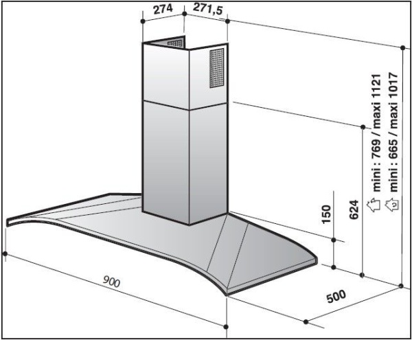 Вытяжка DE DIETRICH DHR7941X купить с доставкой по Москве и Московской области в интернет-магазине АваТехно