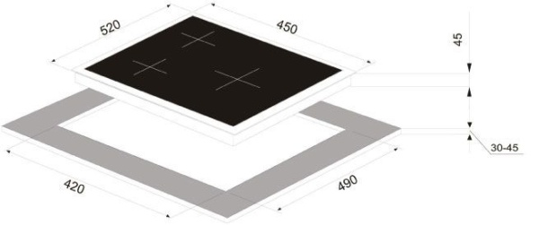 Варочная панель ZIGMUND & SHTAIN MN 135.451 W купить с доставкой по Москве и Московской области в интернет-магазине АваТехно