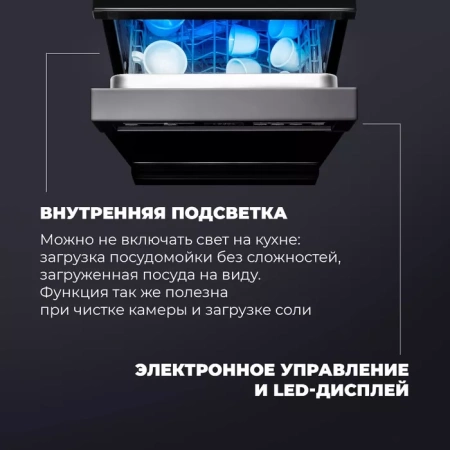 ПОСУДОМОЕЧНАЯ МАШИНА DELONGHI DDWS09S EREA купить с доставкой по Москве и Московской области в интернет-магазине АваТехно