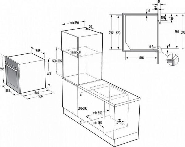 Духовой шкаф GORENJE go 978 x купить с доставкой по Москве и Московской области в интернет-магазине АваТехно