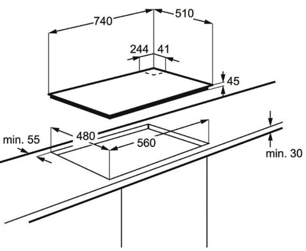 Поверхность ELECTROLUX egt 7355 nok купить с доставкой по Москве и Московской области в интернет-магазине АваТехно