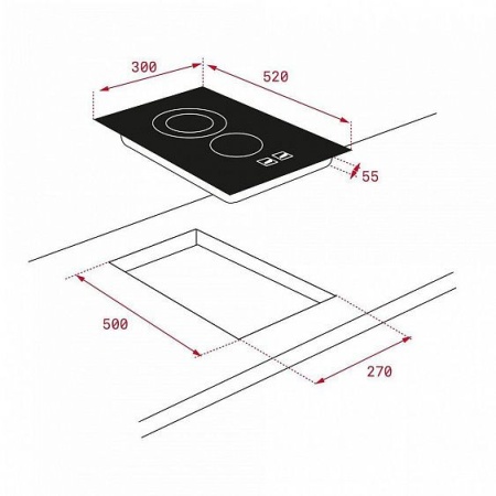 Варочная панель TEKA TBC 32010 TTC BLACK купить с доставкой по Москве и Московской области в интернет-магазине АваТехно