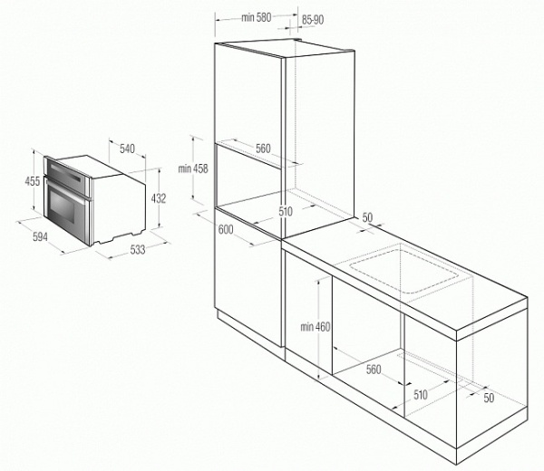 Пароварка встраиваемая GORENJE boc 6322 ax купить с доставкой по Москве и Московской области в интернет-магазине АваТехно