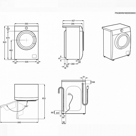 Стиральная машина ELECTROLUX EW6S3R06S купить с доставкой по Москве и Московской области в интернет-магазине АваТехно