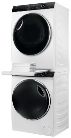 Комплект стиральной и сушильной машины Haier HW90-BP14959S + HD90-A2959S + соединительный элемент CKS-1 купить с доставкой по Москве и Московской области в интернет-магазине АваТехно