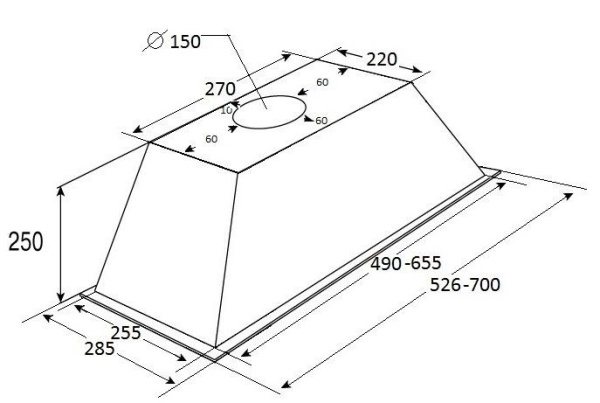 Вытяжка SCHAUB LORENZ SLD EB7704 купить с доставкой по Москве и Московской области в интернет-магазине АваТехно
