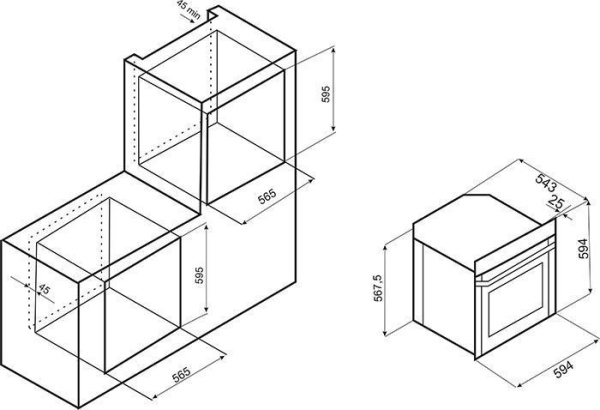Духовой шкаф EXITEQ F41 MR WHITE GLASS купить с доставкой по Москве и Московской области в интернет-магазине АваТехно