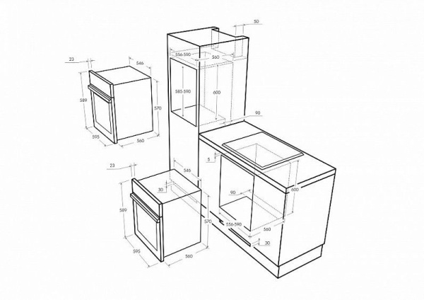 Духовой шкаф MAUNFELD MEOFG 676 RBG TRS купить с доставкой по Москве и Московской области в интернет-магазине АваТехно