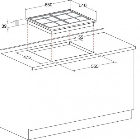 Варочная панель HOTPOINT-ARISTON GPL64L CI RFH купить с доставкой по Москве и Московской области в интернет-магазине АваТехно