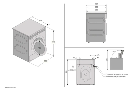 Стиральная машина Asko W1094W купить с доставкой по Москве и Московской области в интернет-магазине АваТехно