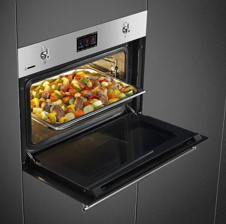 Духовой шкаф SMEG SF4303WVCPX купить с доставкой по Москве и Московской области в интернет-магазине АваТехно