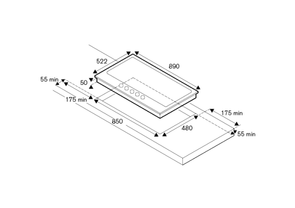 Варочная поверхность BERTAZZONI P905CMODNE купить с доставкой по Москве и Московской области в интернет-магазине АваТехно