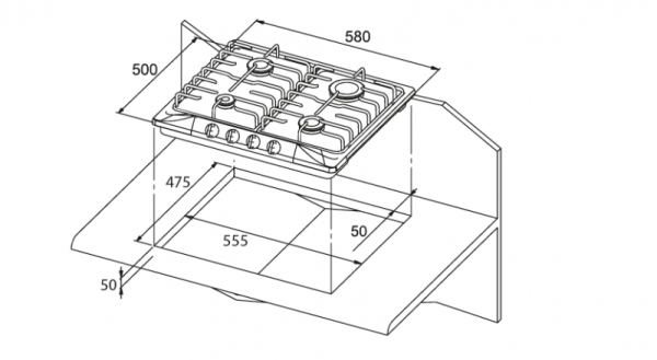 Поверхность KUPPERSBERG fv 6 tgrz ant silver купить с доставкой по Москве и Московской области в интернет-магазине АваТехно