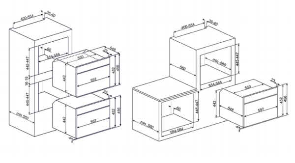 Электрический духовой шкаф SMEG SFP4120PZ купить с доставкой по Москве и Московской области в интернет-магазине АваТехно