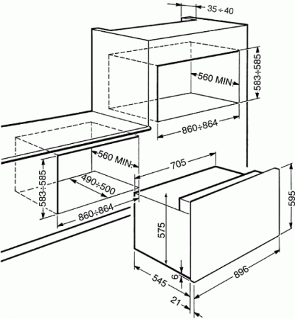 Духовой шкаф SMEG sfp3900x купить с доставкой по Москве и Московской области в интернет-магазине АваТехно