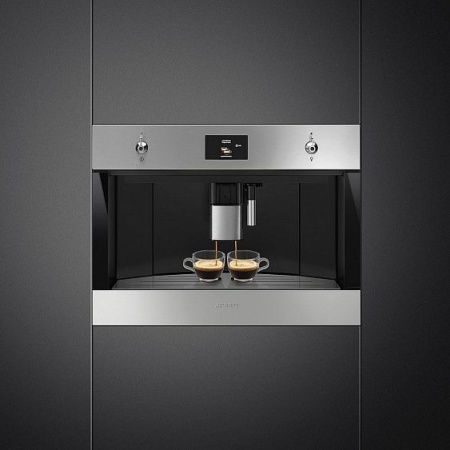 Встраиваемая кофемашина SMEG CMS4303X купить с доставкой по Москве и Московской области в интернет-магазине АваТехно