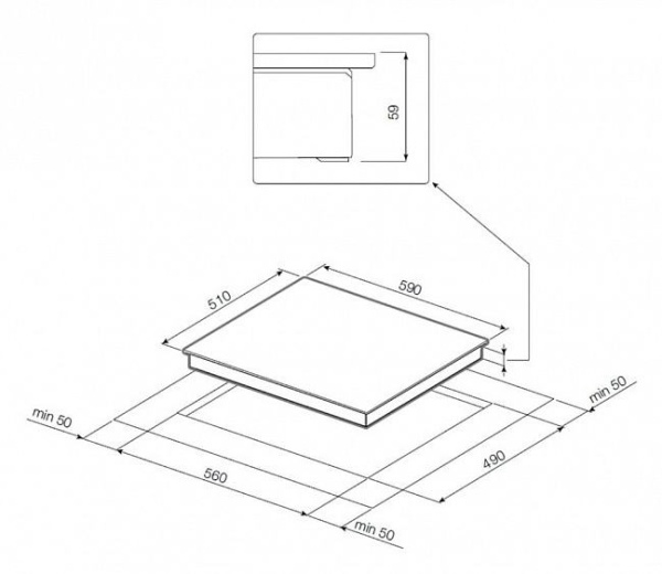 Газовая варочная панель GRAUDE GSK 60.0 S купить с доставкой по Москве и Московской области в интернет-магазине АваТехно