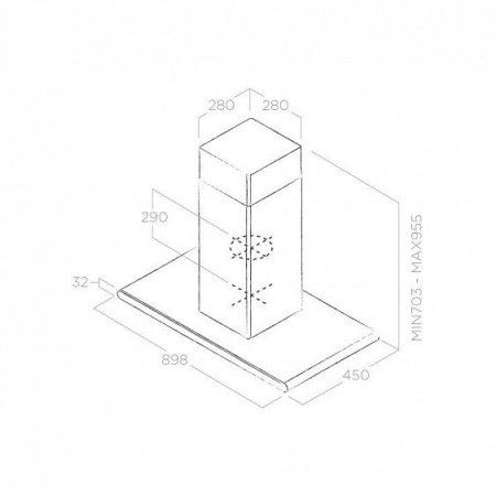 Вытяжка  ELICA GALAXY ISLAND WHIX/A/90X45 купить с доставкой по Москве и Московской области в интернет-магазине АваТехно