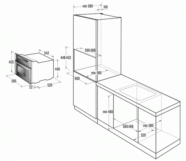 Микроволновая печь GORENJE boc 5322 ax купить с доставкой по Москве и Московской области в интернет-магазине АваТехно