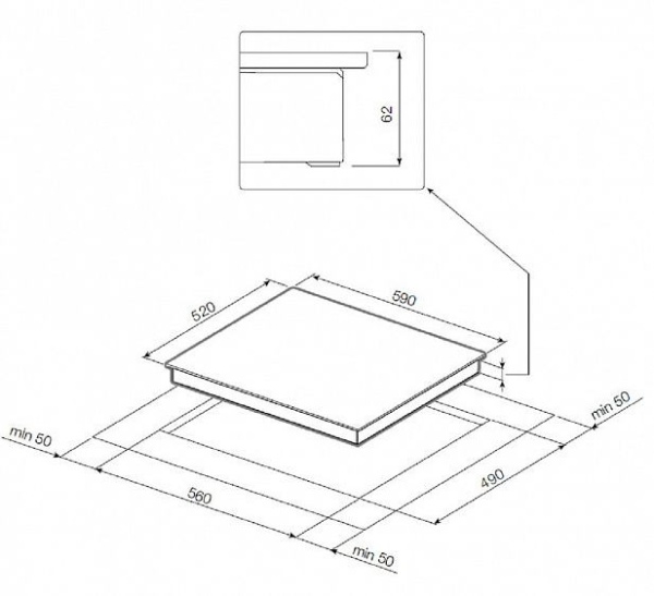 Встраиваемая индукционная варочная панель Graude IK 60.1 F купить с доставкой по Москве и Московской области в интернет-магазине АваТехно