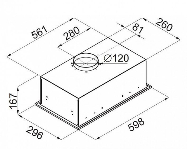 Встраиваемая вытяжка Maunfeld Crosby Singl 60 нержавейка купить с доставкой по Москве и Московской области в интернет-магазине АваТехно