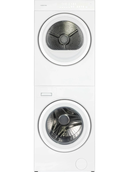Стирально-сушильная машина HIBERG TURELLE i-10 W созависимый монокомплект с единой панелью управления купить с доставкой по Москве и Московской области в интернет-магазине АваТехно