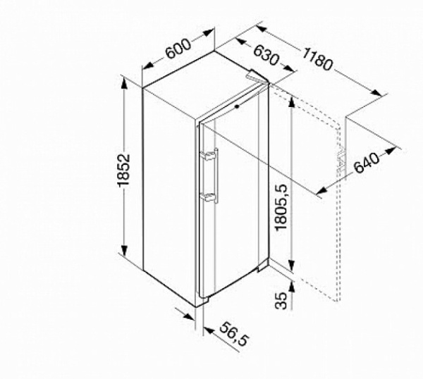Морозильная камера LIEBHERR SGNesf 3063 купить с доставкой по Москве и Московской области в интернет-магазине АваТехно