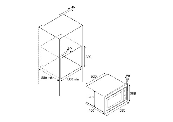 Встраиваемая микроволновая печь Bertazzoni F457PROMWSX купить с доставкой по Москве и Московской области в интернет-магазине АваТехно