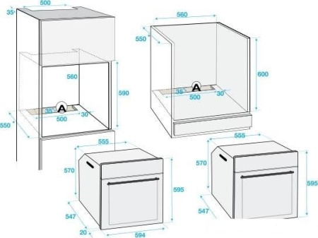 Встраиваемый электрический духовой шкаф Beko OIM 27201 A купить с доставкой по Москве и Московской области в интернет-магазине АваТехно
