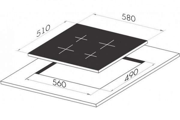 Электрическая поверхность MAUNFELD MVI59.4HZ.2BT-WH купить с доставкой по Москве и Московской области в интернет-магазине АваТехно