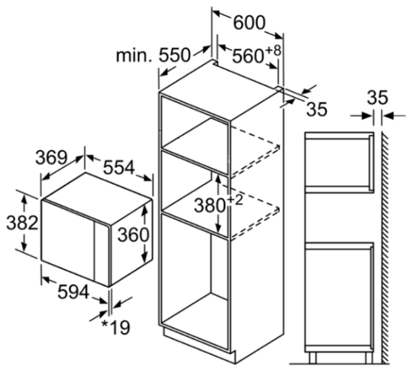 Микроволновая печь Bosch BFL 554MS0 купить с доставкой по Москве и Московской области в интернет-магазине АваТехно