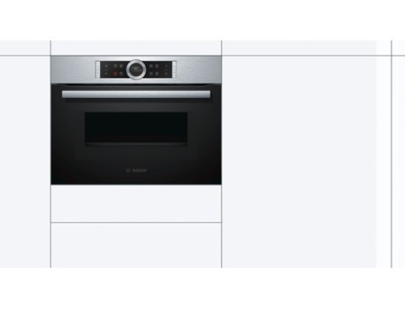 Компактный духовой шкаф с свч Bosch CMG633BS1 купить с доставкой по Москве и Московской области в интернет-магазине АваТехно