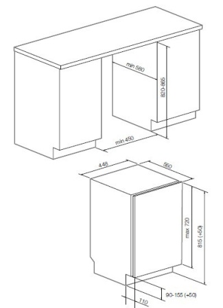 Посудомоечная машина GRAUDE VG 45.2 купить с доставкой по Москве и Московской области в интернет-магазине АваТехно