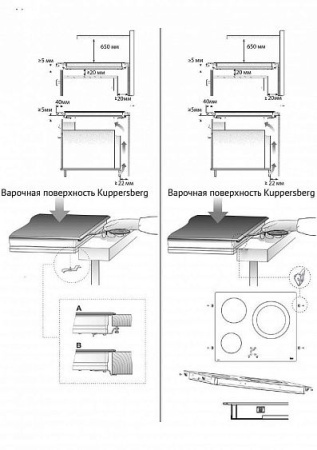 ВАРОЧНАЯ ПОВЕРХНОСТЬ KUPPERSBERG ESO 602 купить с доставкой по Москве и Московской области в интернет-магазине АваТехно