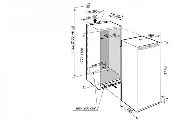 ХОЛОДИЛЬНИК LIEBHERR IRF 5101 купить с доставкой по Москве и Московской области в интернет-магазине АваТехно