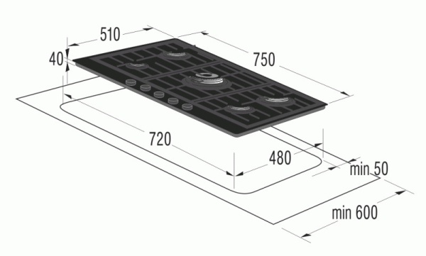 Поверхность GORENJE gtw 751 ub Поверхность GORENJE gtw 751 ub купить с доставкой по Москве и Московской области в интернет-магазине АваТехно