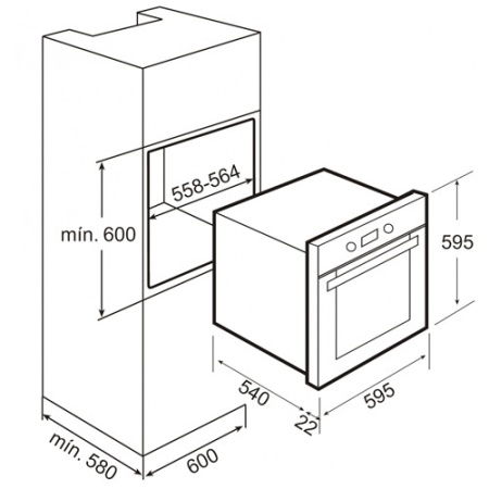 Электрический духовой шкаф TEKA he-725 white купить с доставкой по Москве и Московской области в интернет-магазине АваТехно