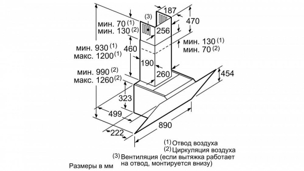 Вытяжка SIEMENS LC91KWW60 купить с доставкой по Москве и Московской области в интернет-магазине АваТехно