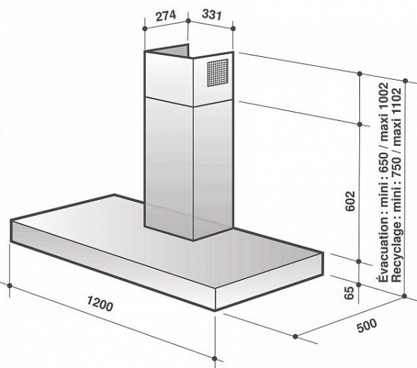 Вытяжка DE DIETRICH DHB7232X купить с доставкой по Москве и Московской области в интернет-магазине АваТехно