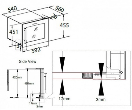 Винный шкаф DUNAVOX  built-in dx-24.56bbk(в) (петли слева) купить с доставкой по Москве и Московской области в интернет-магазине АваТехно
