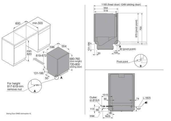 ПОСУДОМОЕЧНАЯ МАШИНА ASKO DSD746U купить с доставкой по Москве и Московской области в интернет-магазине АваТехно