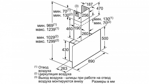 Вытяжка NEFF D95FHP1S0 купить с доставкой по Москве и Московской области в интернет-магазине АваТехно