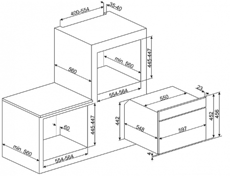 Электрический духовой шкаф SMEG sf4920mcb купить с доставкой по Москве и Московской области в интернет-магазине АваТехно