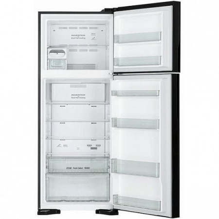 Холодильник HITACHI R-V 542 PU7 BBK чёрный бриллиант купить с доставкой по Москве и Московской области в интернет-магазине АваТехно