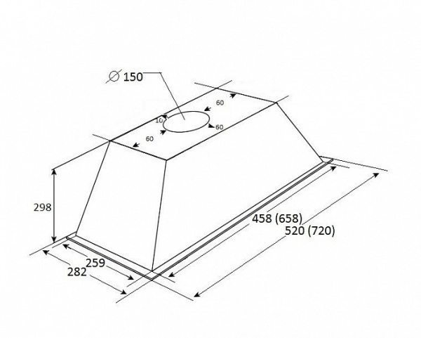 Вытяжка KUPPERSBERG INLINEA 72 XE купить с доставкой по Москве и Московской области в интернет-магазине АваТехно