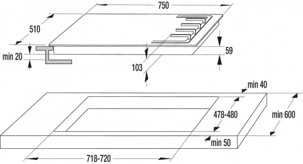 Газовая панель Gorenje GW 75 CLI купить с доставкой по Москве и Московской области в интернет-магазине АваТехно